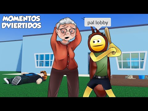 DESTRUYE A LA ABUELA MOMENTOS DIVERTIDOS (ROBLOX)