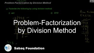 Problem-Factorization by Division Method