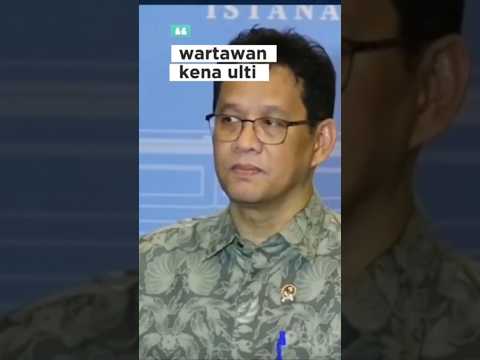 Wartawan kena ulti Menkeu Purbaya