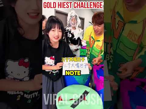 Gold Heist Challenge ๐ฑ (P.T.25)~ mini wood toy | woodworking art skills / hand crafts #shorts