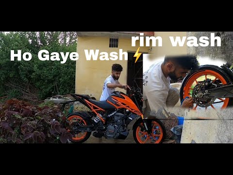 1 Rs ka Shampu Sa 2 lakh ke Ktm Duke 200 Wash😂⚡