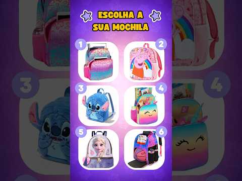 🎒📚✏️ MONTE SEU MATERIAL ESCOLAR | VERSÃO MENINAS 👧🏼💖 #quiz #shorts #materialescolar #viral #fyp