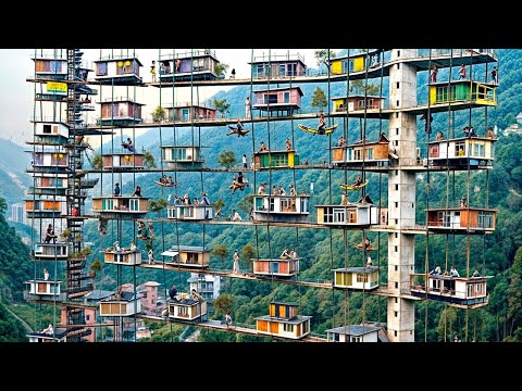 Pode ser difícil de acreditar, mas as pessoas realmente vivem nessas casas