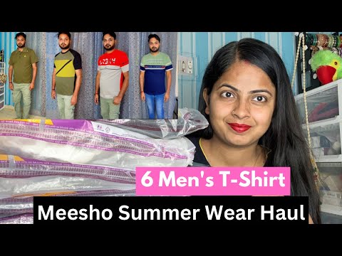 Under 300₹ Men's T-Shirts Haul ✅ Meesho Finds ✅ #meeshofinds #mensfashion #summerwear