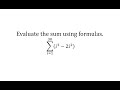 Summation and TI-84 Functions