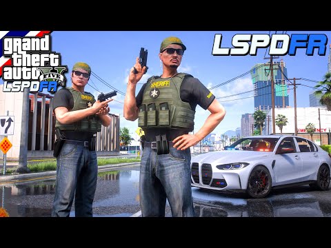 GTAVLSPDFRมาเป็นตำรวจในเกมGTAVเหตุการณ์คนร้ายพยายามปล้นธนาคา