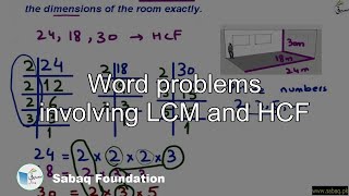 Word problems involving LCM and HCF