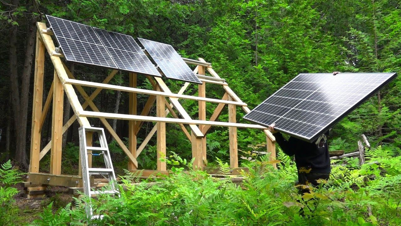 Off Grid Solar System Install for Cold Climates- Start to Finish!