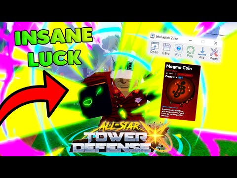The LUCKIEST 0.1% All Star Tiny Task UNBOUND Akainu EVER? All Star Tower Defense X