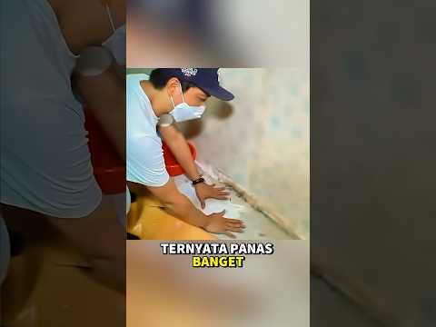 ada sungai lava di bawah rumahnya⁉️😱