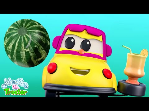 Learn Fruits with Hector the Tractor + Kids Educational Videos, Nursery Rhymes and Poems