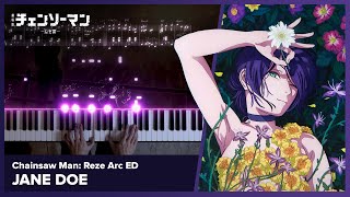 Chainsaw Man Movie: Reze Arc ED - "JANE DOE" - Piano Cover / Kenshi Yonezu, Hikaru Utada
