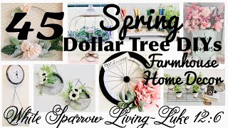 45 DOLLAR TREE SPRING DIYS | HIGH END FARMHOUSE HOME DECOR PROJECTS