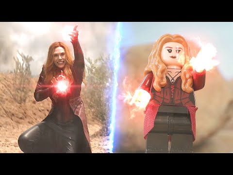 LEGO Avengers Infinity War | Scarlet Witch Black Widow VS Black Order | Wakanda Battle LEGO VS Movie