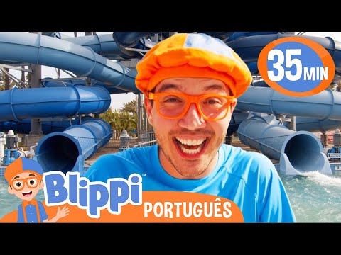 Blippi Visita um Parque Aquático! | Melhores Episódios do Blippi! | Vídeos Educativos para Crianças