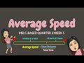 Average Speed and Distance Calculations