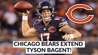 Tyson Bagent Signs 2-Year $10M Extension with Bears || 2025 Chicago Bears Offseason