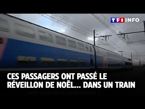 Ces passagers ont passé le réveillon de Noël... dans un train｜TF1 INFO