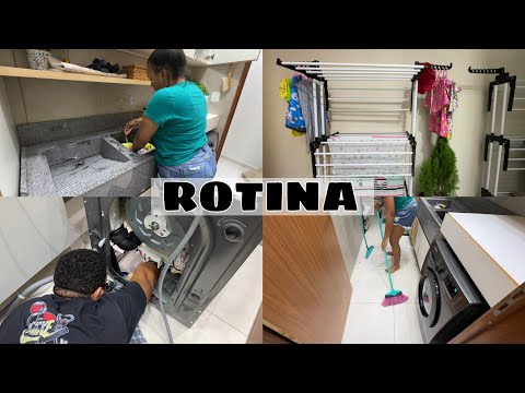 TIVEMOS QUE CONCERTAR SOZINHOS | ORGANIZEI A ÁREA DE SERVIÇO + ESTOQUE DE FRALDAS DAS CRIANÇAS!!