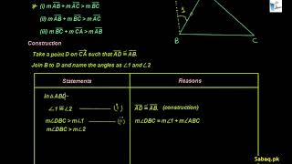 Theorem on Sum of the Lengths of Two Sides of a Triangle