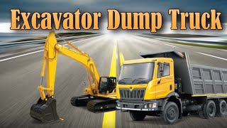 JCB Construction Vehicle Models Excavator and Dump Truck 