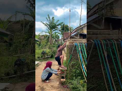 bantuin ke susahan naik #diy #kreatif #viral #art #craft