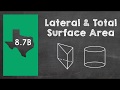 Calculating Lateral and Total Surface Area of Prisms and Cylinders