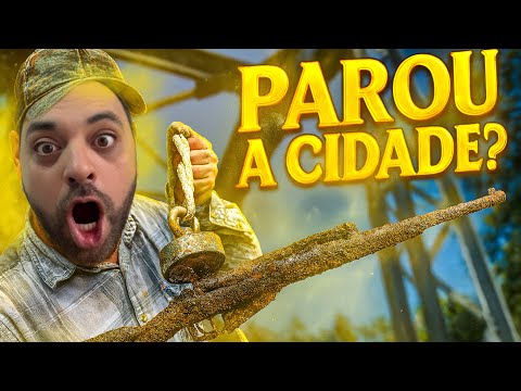 A cidade parou para ver oque ele puxou com imã!
