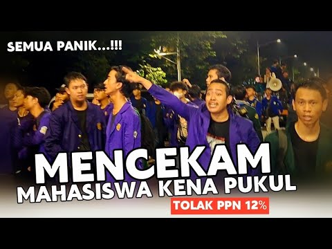 MENCEKAM ‼️ ADA MAHASISWA YG TERKENA PUKULAN ‼️ TOLAK PPN 12%