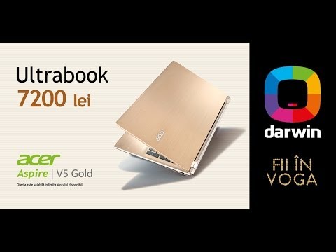 (ROMANIAN) Noul Ultrabook Acer Aspire V5 Gold - exclusiv la Darwin