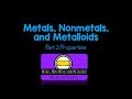 Exploring Properties of Metals, Nonmetals, and Metalloids