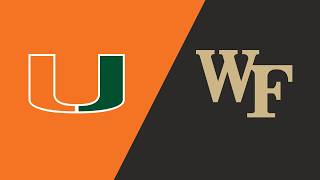 NCAAF 2026 || Week 3 || (#5) Miami Hurricanes vs. Wake Forest Demon Deacons ||