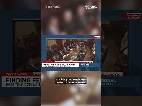 Shocking DOGE findings at US Institute of Peace: guns, Taliban contract, private jets