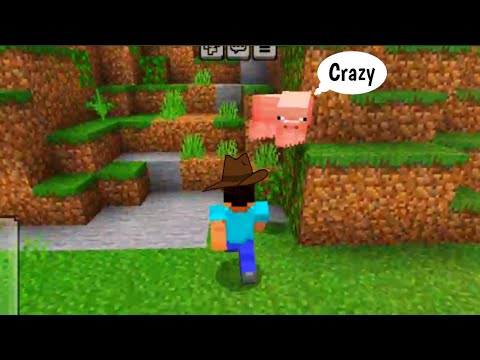 First Time Playing Minecraft in Mobile| Playing Minecraft