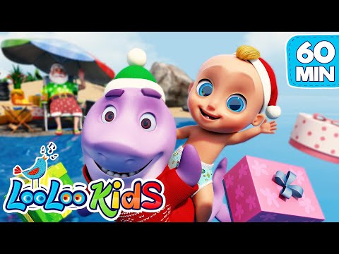 🦈 Santa Shark | Christmas Songs Playlist for Kids | LooLoo Kids 🎅