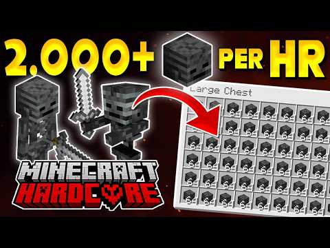 I Built an INSANE WITHER SKELETON Farm in my Hardcore Minecraft Forever World