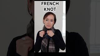 EASY French Knot Scarf Tie Trick for a Chic Winter Look | Beauty Over 50