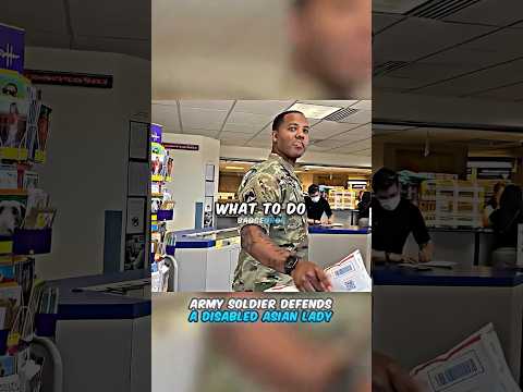 Soldier Defends Helpless Lady 🥺
