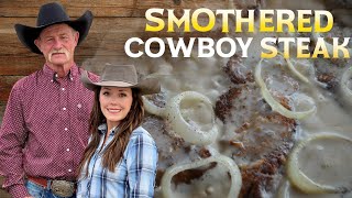 Steak and Bread Pudding Over the Open Fire! Cooking on a Historic Texas Cattle Ranch