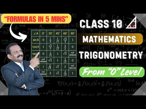Class 10 Trigonometry – Tips & Tricks for Trigonometric Ratios of Specific Angles 30°, 45°, and 60°