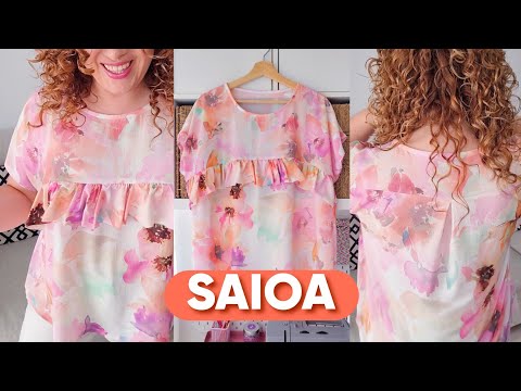 #33 🧡 Cómo hacer una BLUSA SENCILLA MANGA SEGUIDA || BLUSAS SENCILLAS Y BONITAS || SAIOA