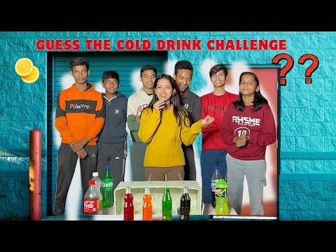 Ultimate Cold Drink Challenge: Can We Guess the Flavors?”😱 $#challenge