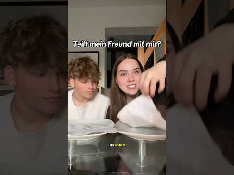 Wird ER mit MIR TEILEN?!🫣😂 #shortvideo #comedy #funny #couple #challenge #omg #lustig#freund#humor