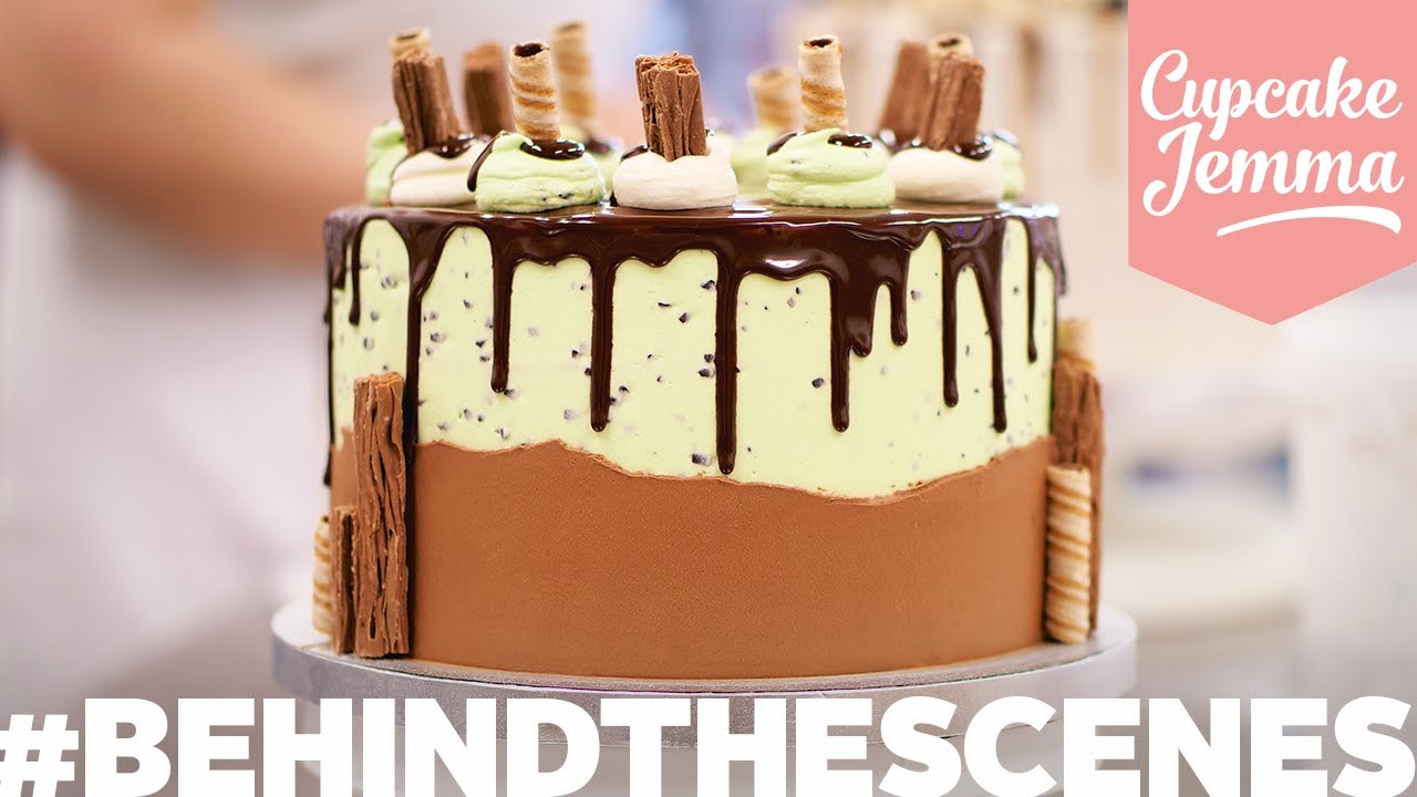 Behind The Scenes at C&D MINT CHOC CHIP CAKE