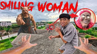 ESCAPING SMILING WOMAN 35.0 | Parkour Pov Horror Film| By B2F Viet Nam