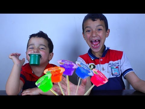 Fingers Family Kid Song Colorful Yogurt Cute rayan and kid Kinderlieder und lernen Farben Baby spiel
