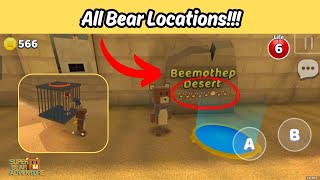 How to Find All Bears in Beemothep Desert in Super Bear Adventure