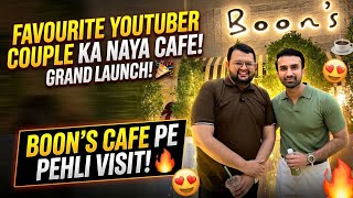 Hamare Favourite YouTuber Couple Ne Cafe Khol Liya! 😍 | BOON’s Cafe Launch Day