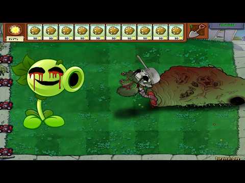 99 Gatling Pea Vs Horror Horrible Zombie Vs Horrible Zombie- Plant vs Zombies Hack