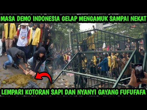 MAKIN MERADANG..!! MASA DEMO NGAMUK SAMPAI LEMPARI KOTORAN SAPI KE KANTOR GUBENUR..!!